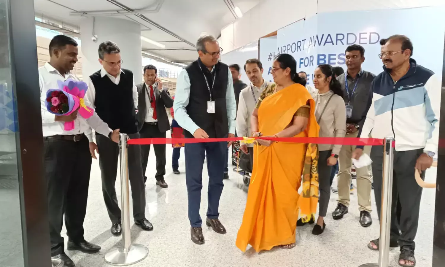 GMR introduces city-side self- check-in near the car parking area