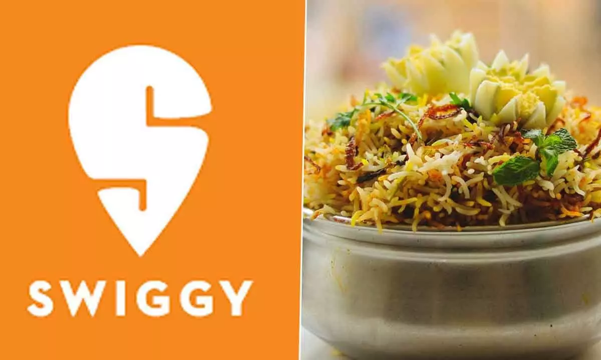 New Year: 4.8 lakh biryanis ordered on Swiggy