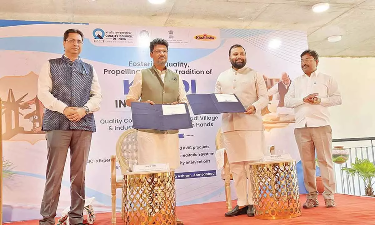 QCI, KVIC ink MoU to enhance quality of khadi products