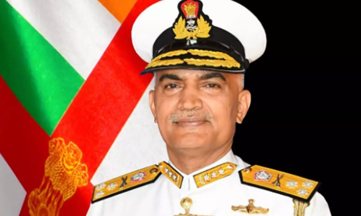 Navy Chief Hari Kumar unveils indigenously-maded UAV from Adani