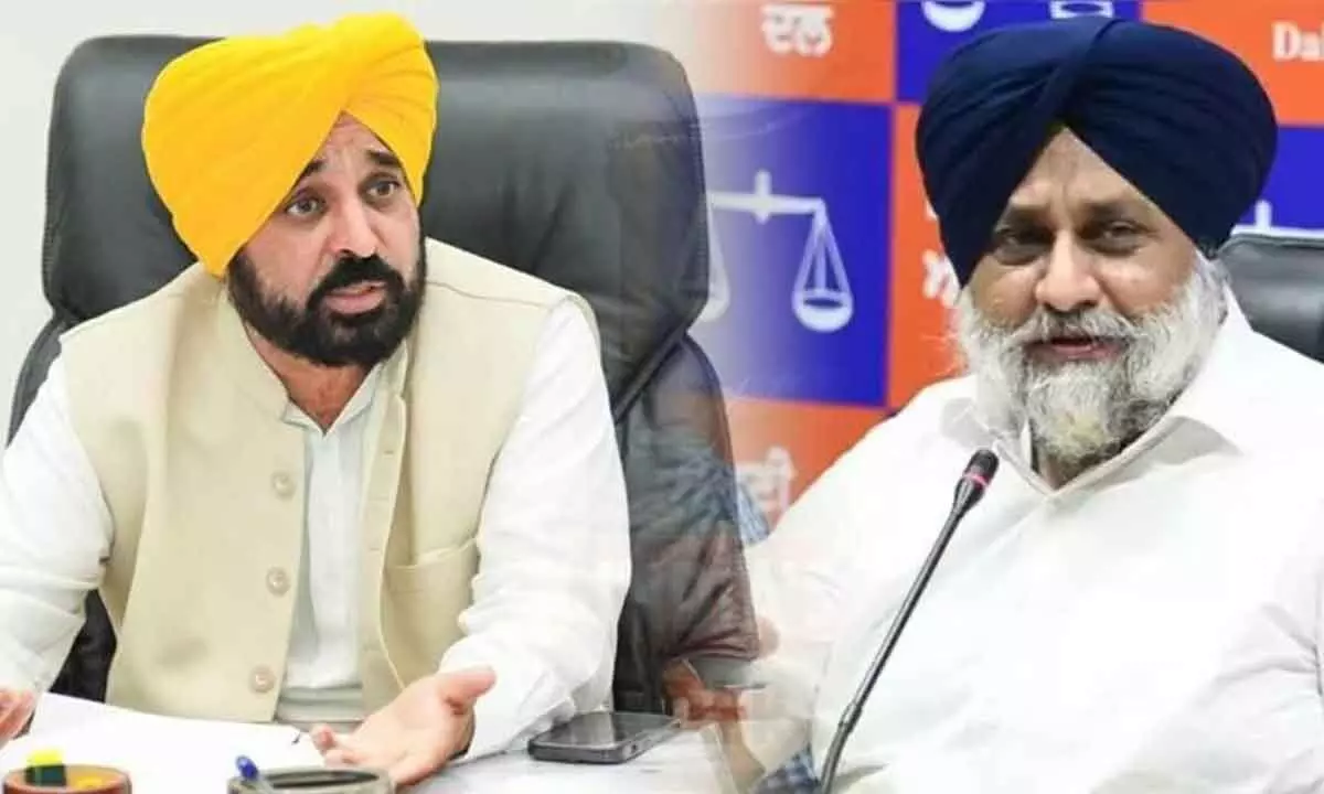 Sukhbir Badal files defamation suit against Punjab CM Mann