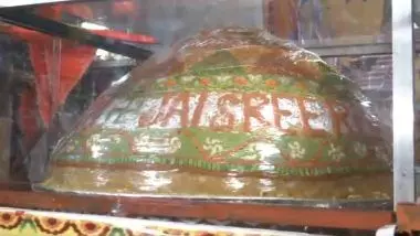 Hyderabad caterer crafts gigantic 1,265kg laddu as offering to Ayodhya Ram temple