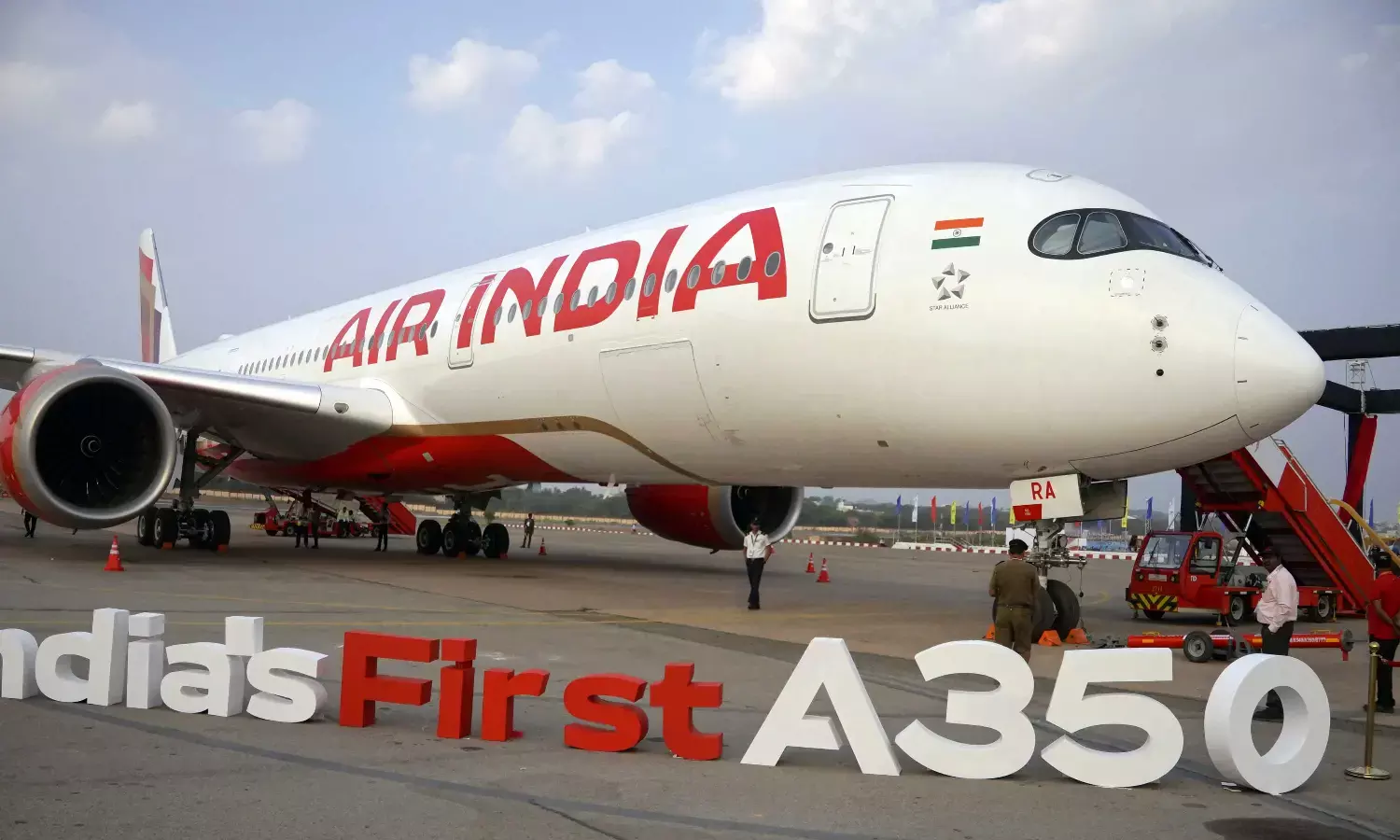 Scindia inaugurates Air India’s first Airbus A350 in Hyderabad