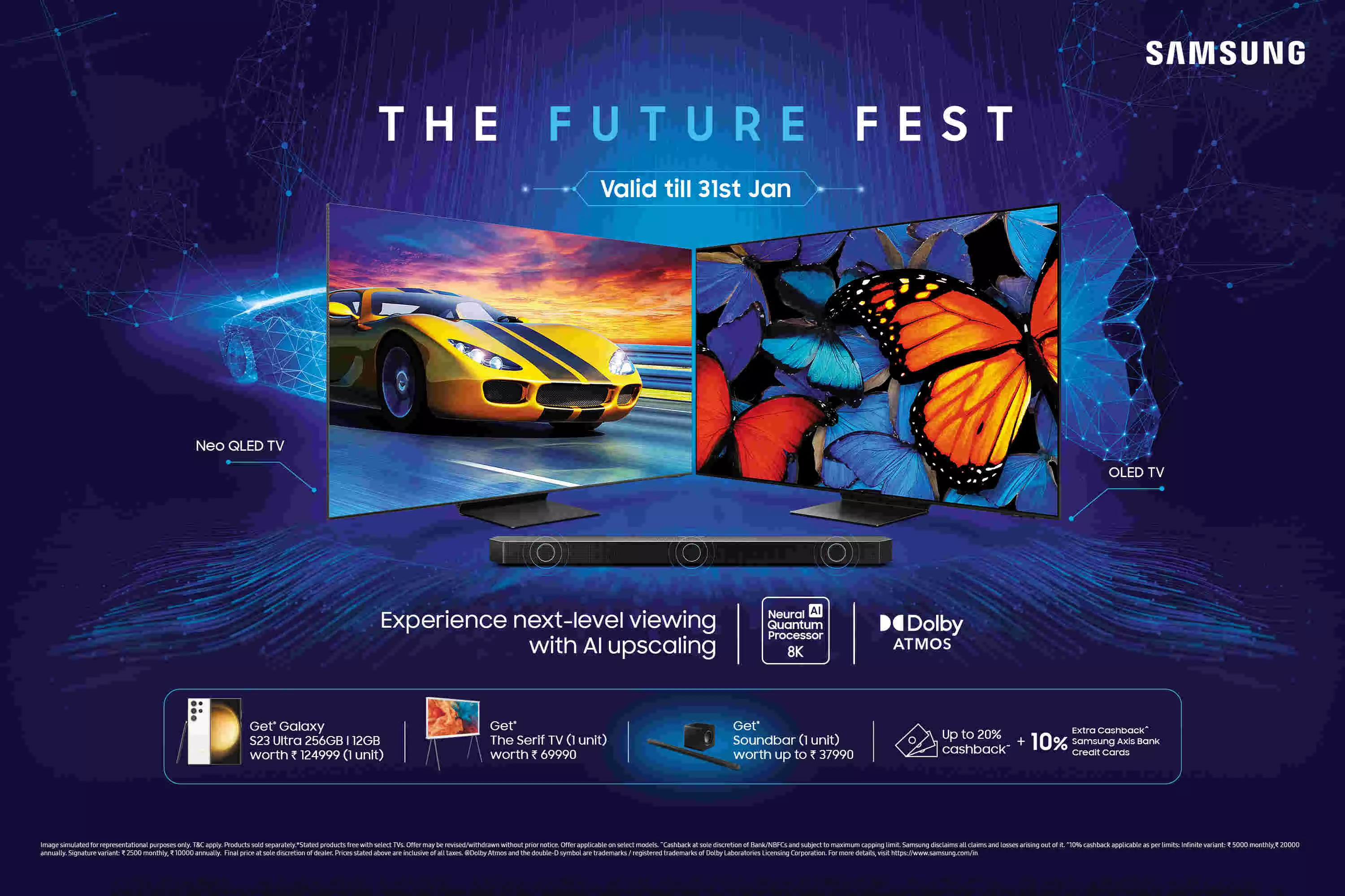Samsung unveils ‘Future Fest’, announces special offers on AI powered premium TV range