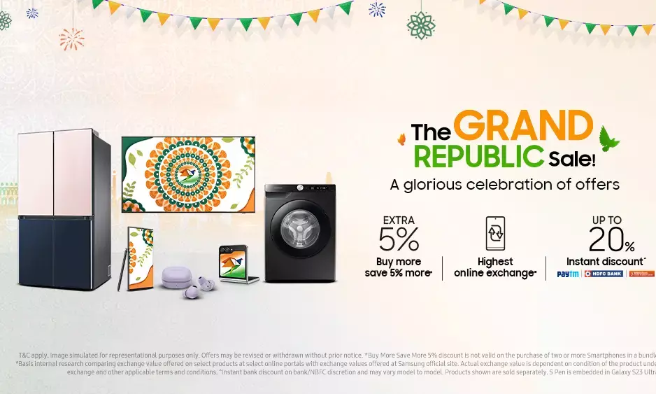 Samsung announces Republic Day sale