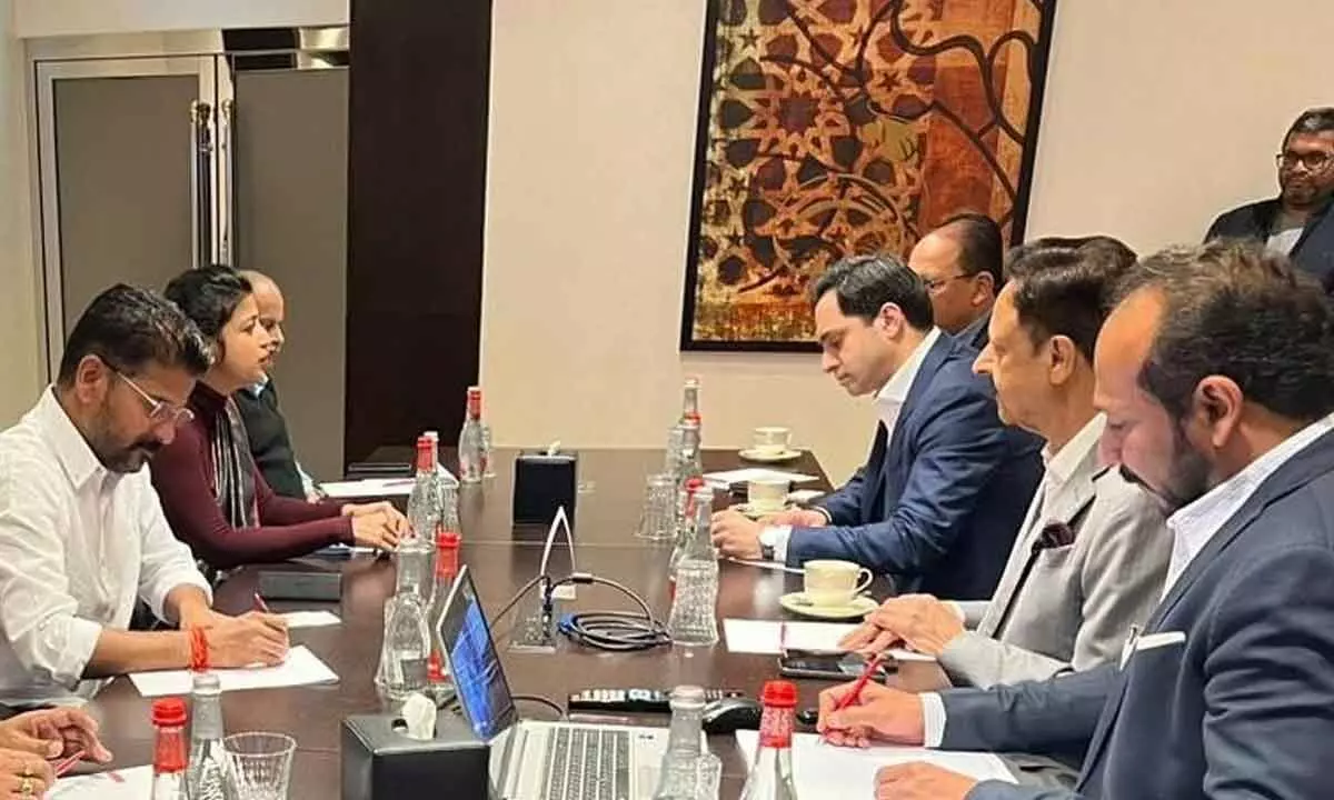 Telangana CM holds key talks with global architects in Dubai