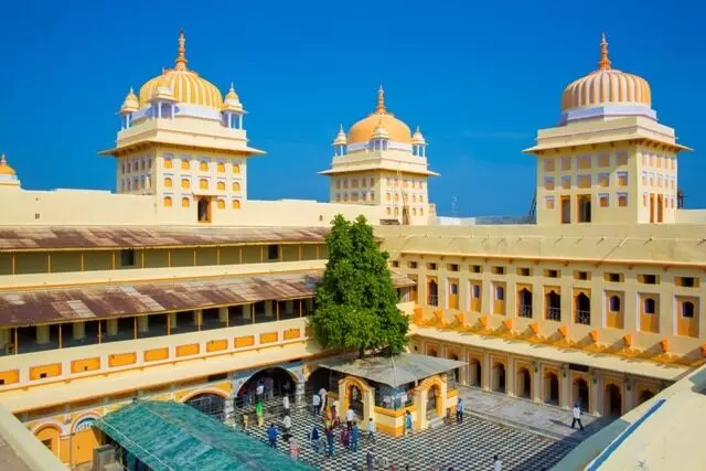 At Orchha temple, Lord Shri Ram is worshipped as king