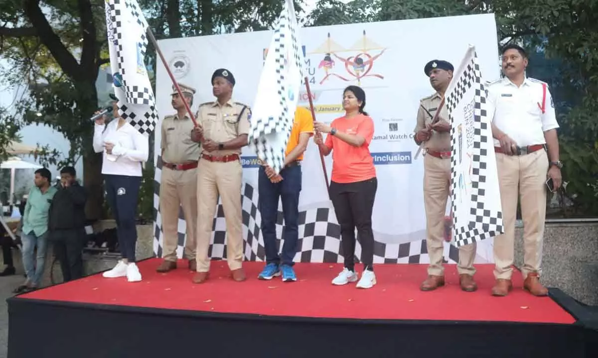 Inorbit Durgam Cheruvu Run held in Hyderabad