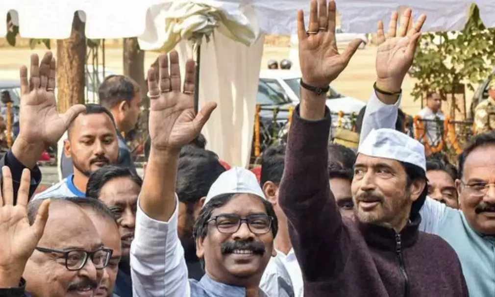 Jharkhand Congress and JMM MLAs relocate to Hyderabad