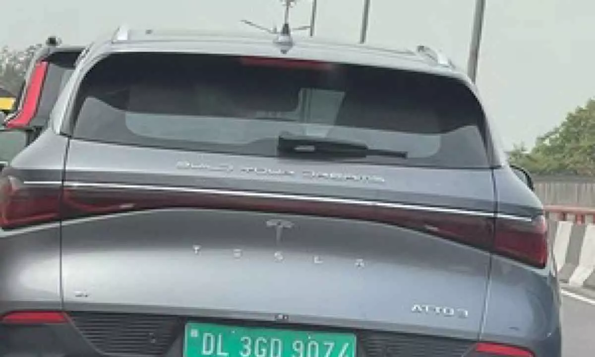 Ashneer Grover shares pic of Tesla car in Delhi