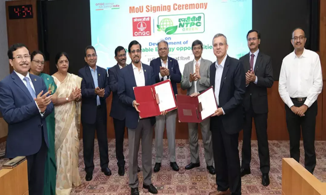 ONGC inks MoU with NTPC Green Energy to focus on offshore wind energy projects