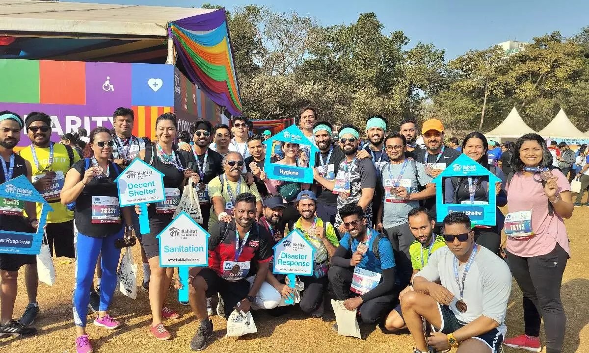 Runners support housing Habitat for Humanity India