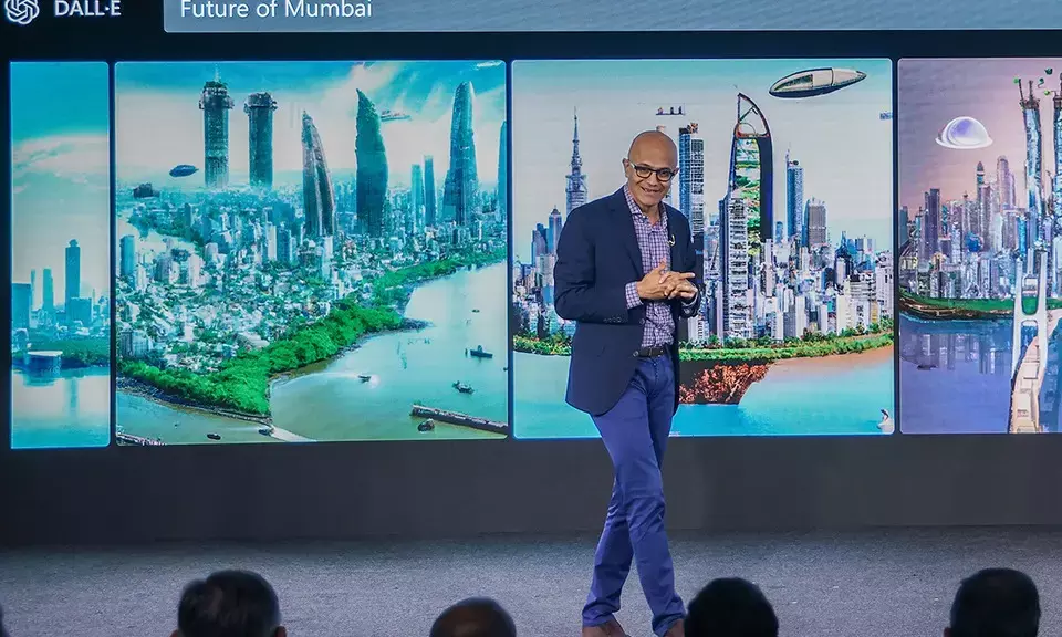 Microsoft aims to skill 20 lakh Indians on AI by 2025, says Satya Nadella