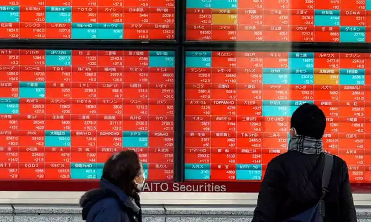 Asian shares are mostly higher