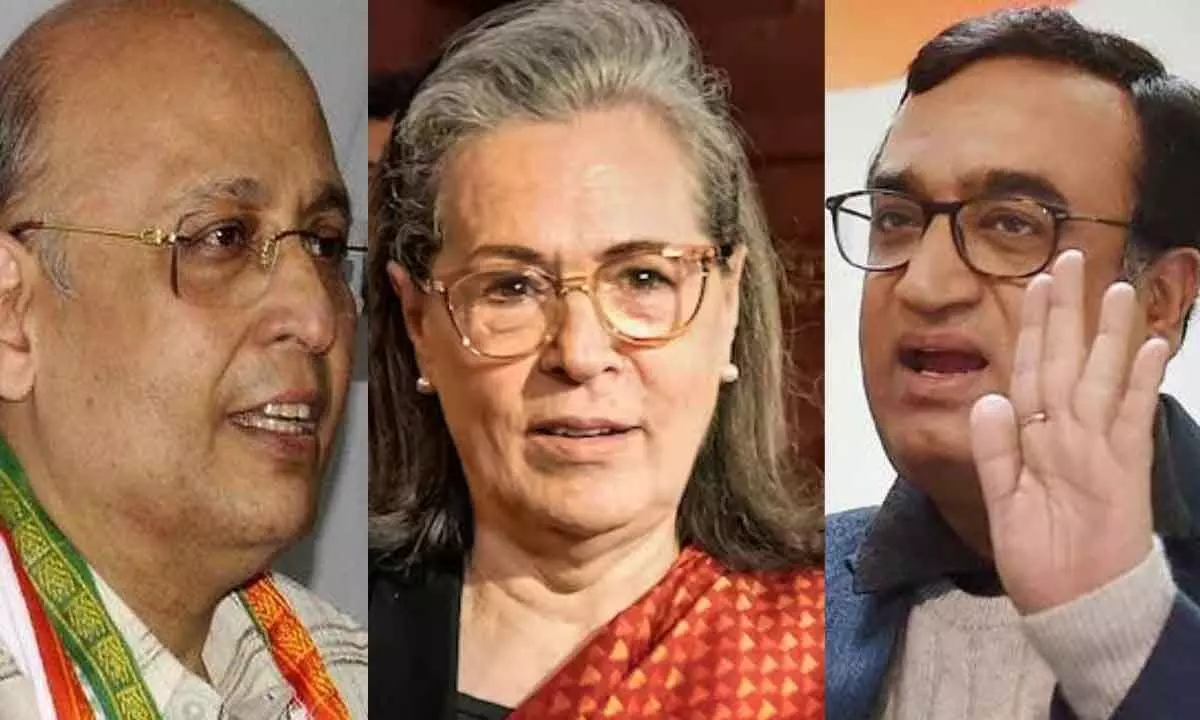 Cong fields Sonia Gandhi, Maken, Singhvi for RS polls