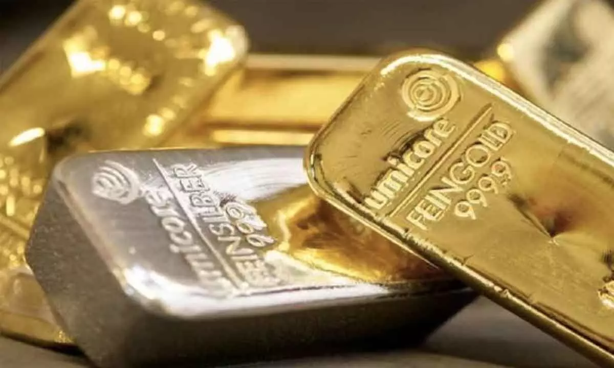 Gold jumps Rs 110; silver tumbles Rs 500