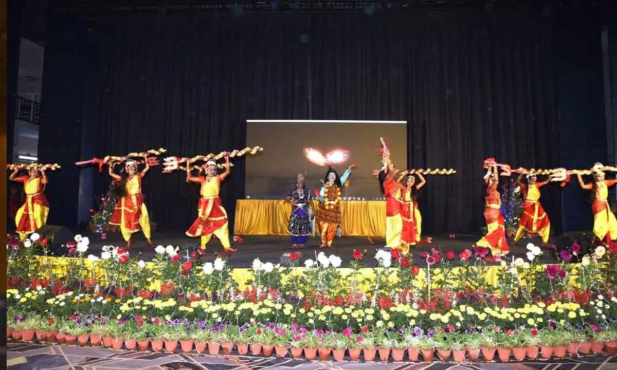 Dance program at RINL  Formation Day celebration