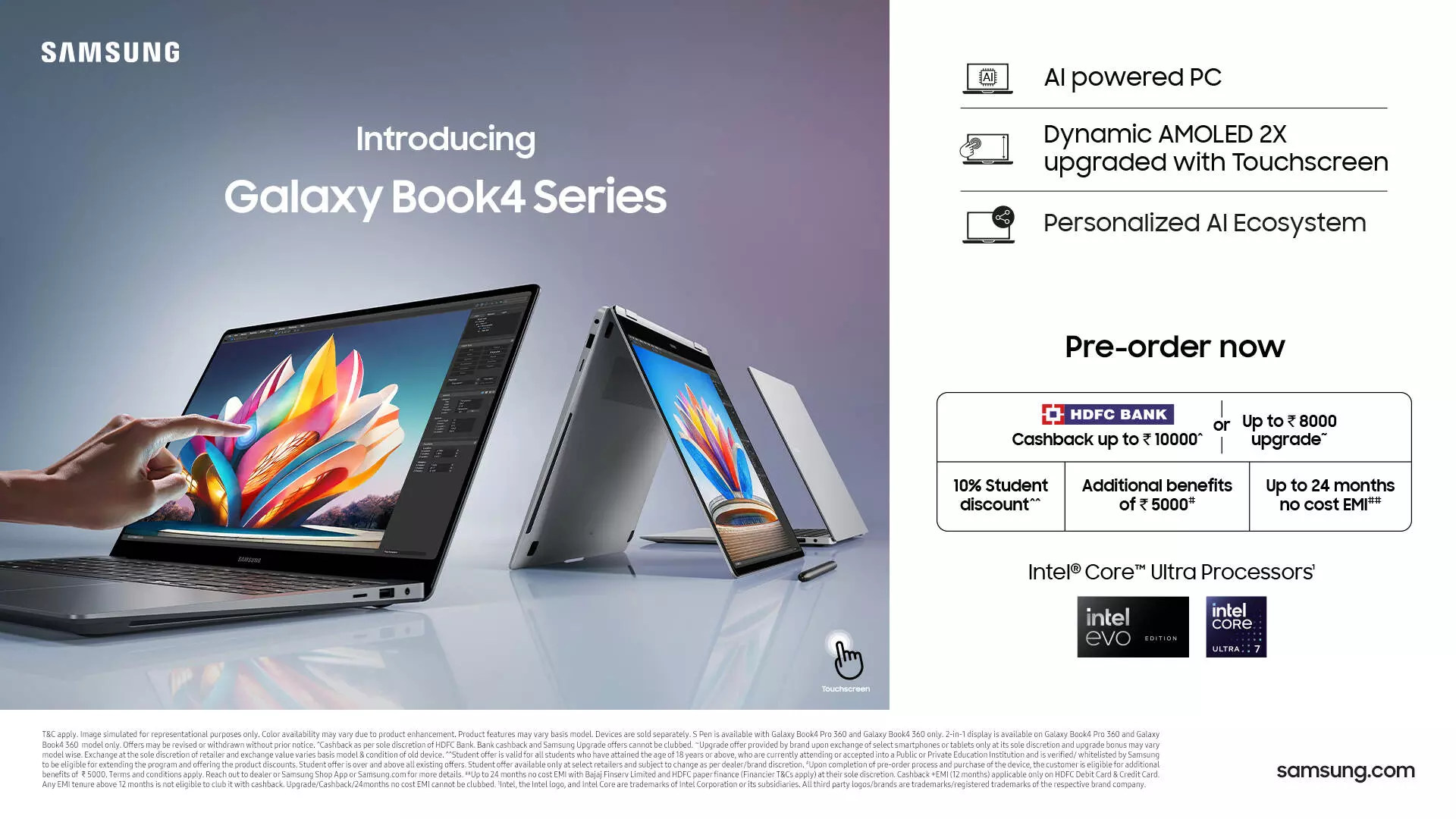 Samsung opens pre-bookings for Galaxy Book4 Series Samsung opens pre-bookings for Galaxy Book4 Series