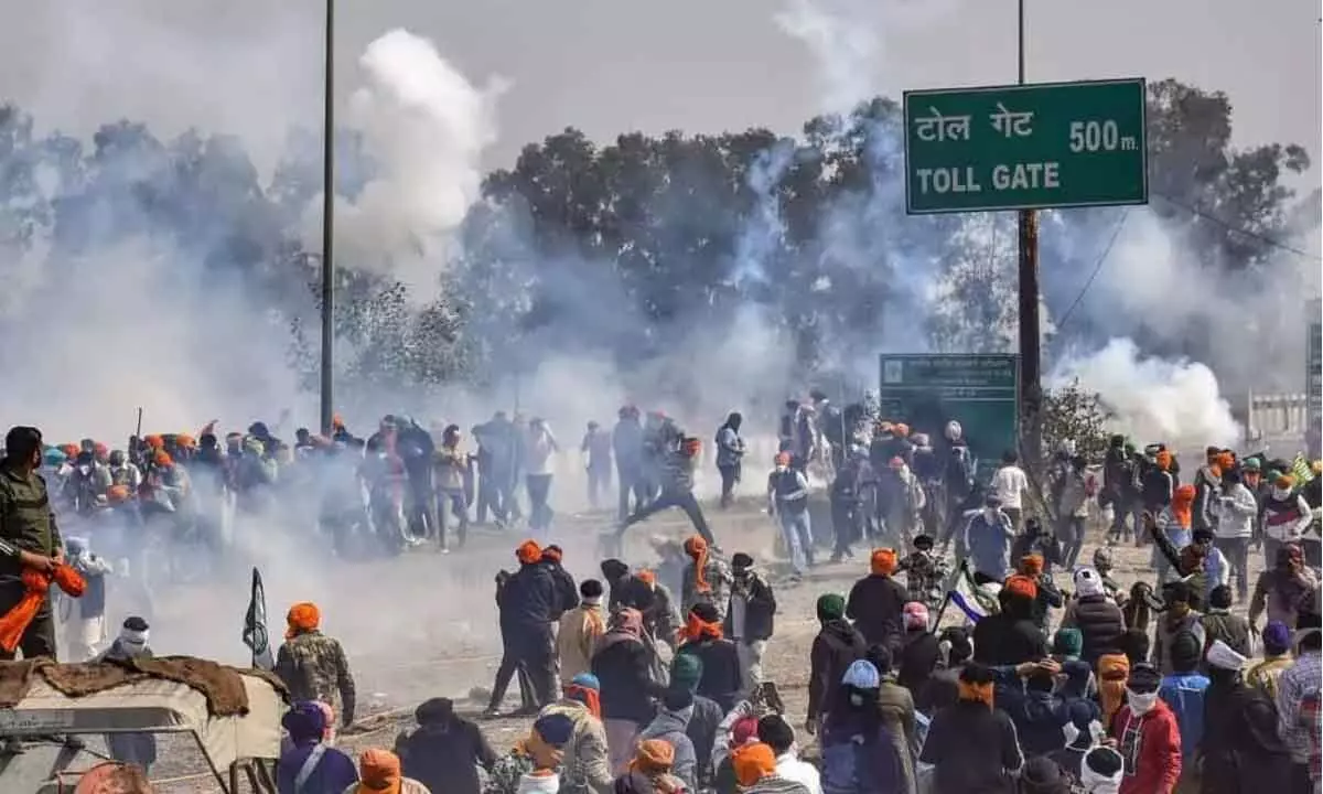 Farmers, police clash in Haryana as protests resume after failed talks