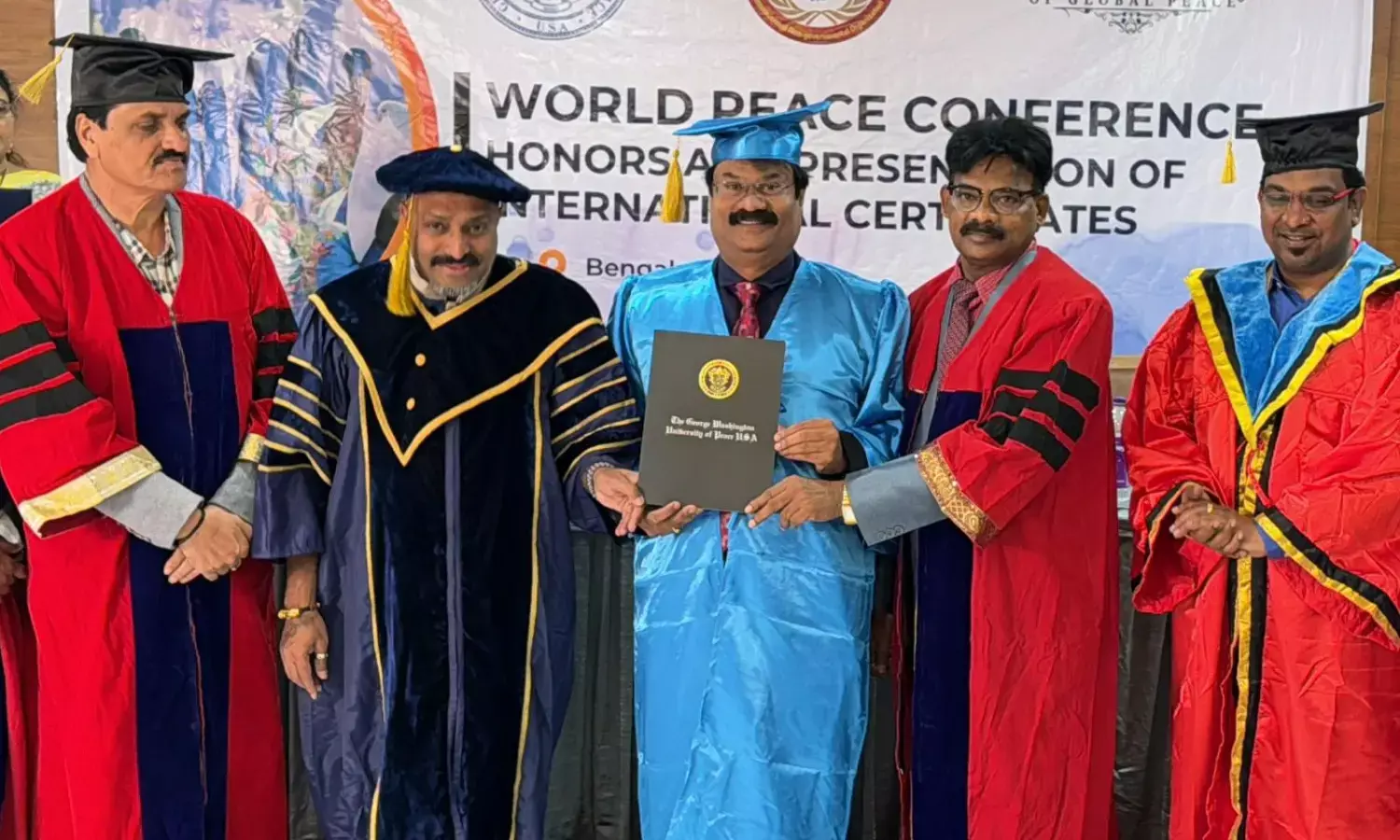 Former Secretary General of SCSC Krishna Yedula conferred with Doctorate in Humanity