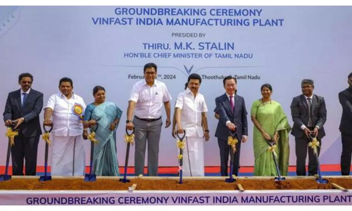 TN CM lays foundation stone for VinFast’s EV plan
