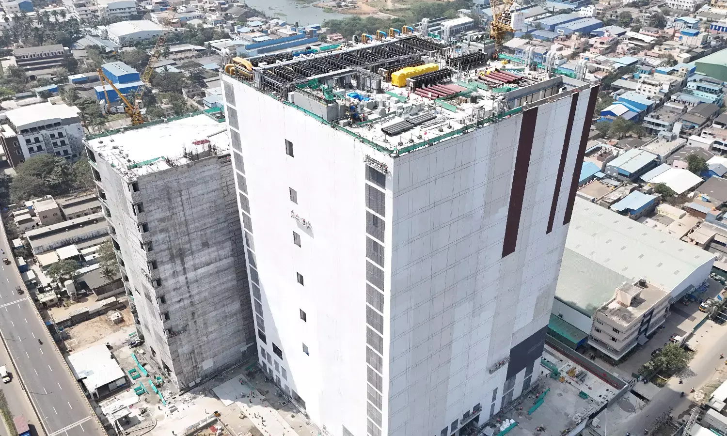 An aerial view of the upcoming Ctrl S data center