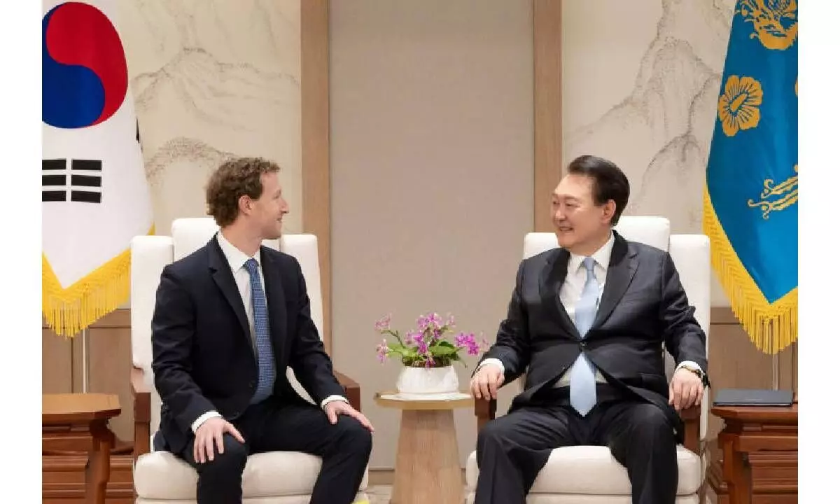 S. Korean President, Meta CEO Zuckerberg discuss cooperation on AI