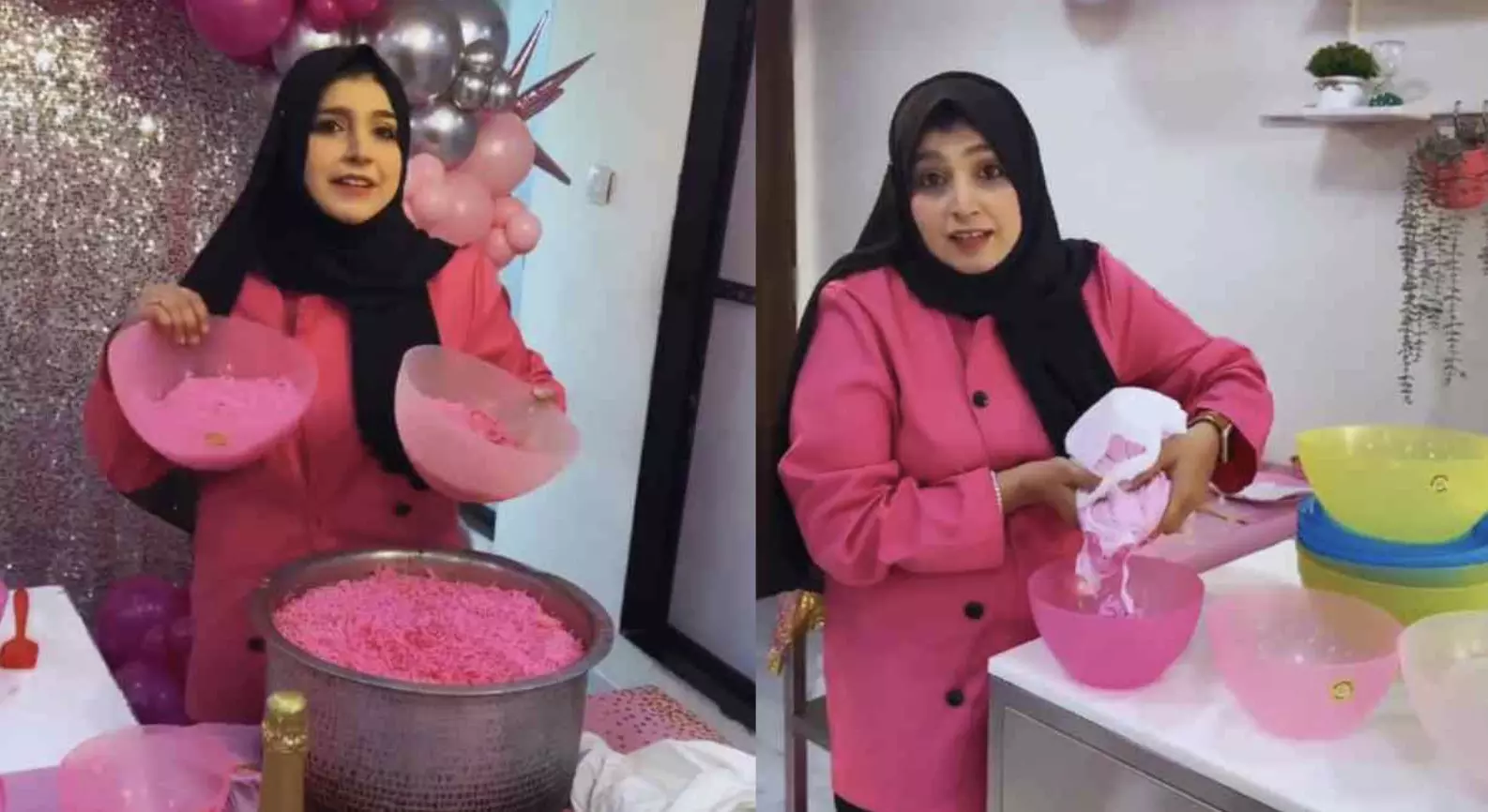 Barbie pink biryani video stirs controversy among netizens! watch video