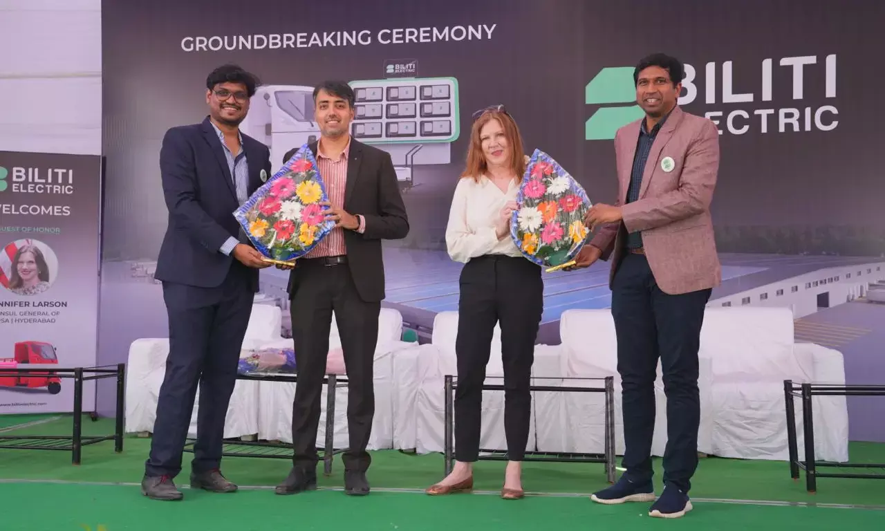 Biliti Electric breaks ground for Rs 400-cr EV mfg facility in Hyderabad