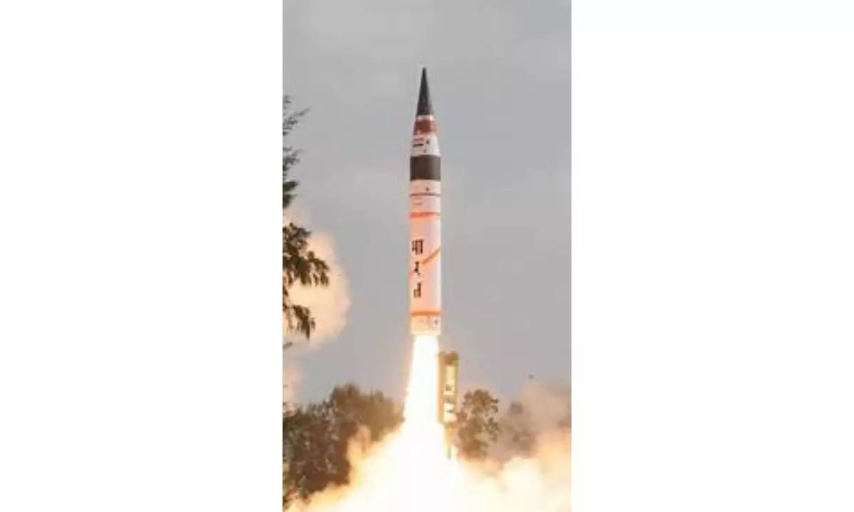 PM Modi lauds DRDO scientists for first flight test of Agni-5 ICBM with multiple warheads