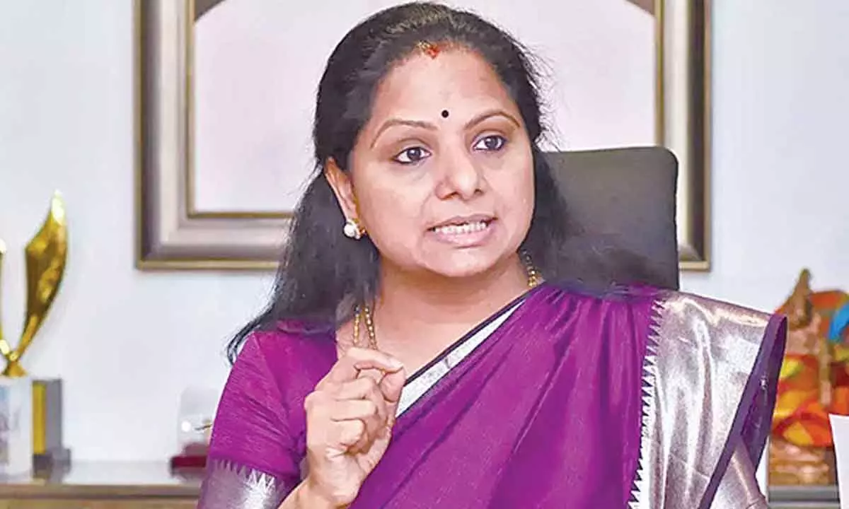 BRS MLC Kavitha taken into custody by ED in money laundering case