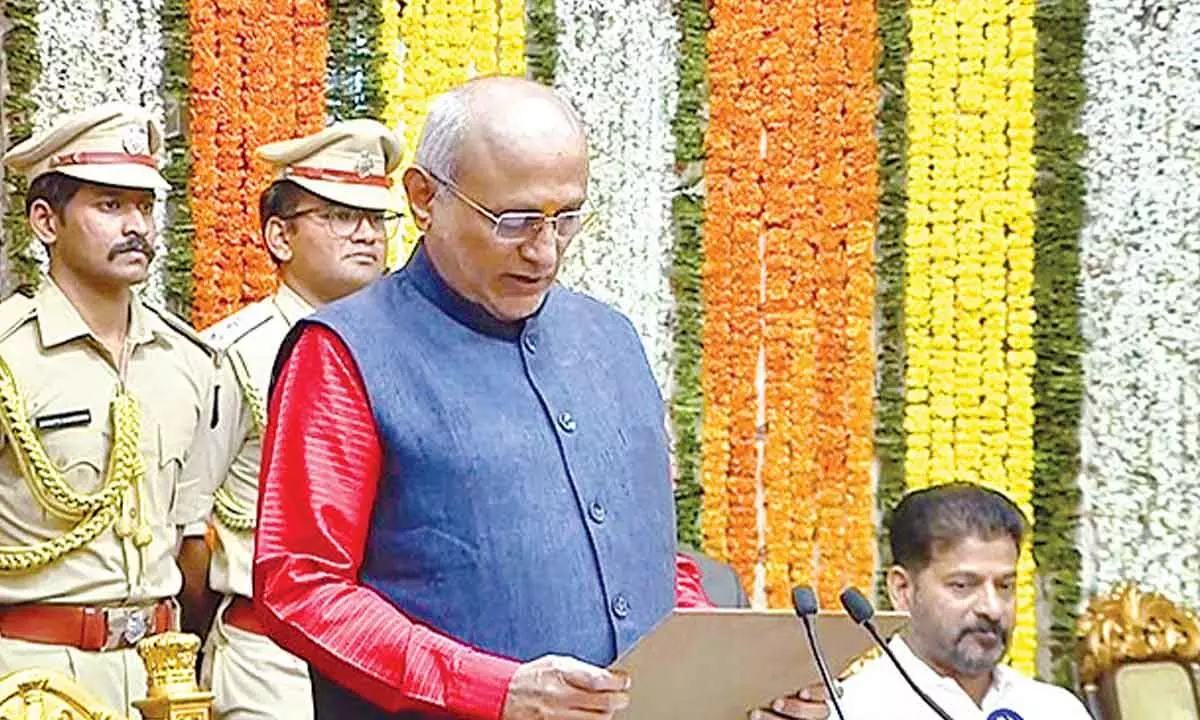 CP Radhakrishnan takes oath as T’gana Governor
