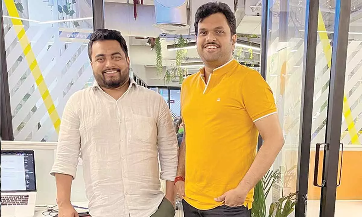 Rahul Kumar (right), Co-founder and Director, Revivo Technologies with Kumar Abhishek Anand, Engineering Head and Director