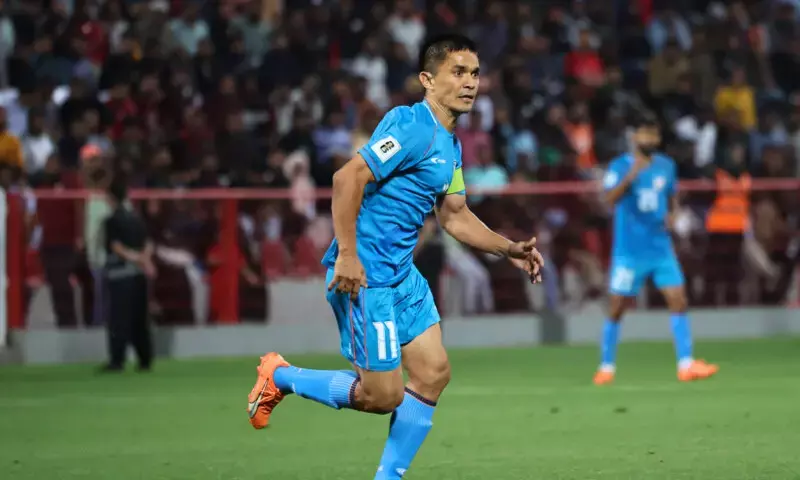 Chhetri Returns, Scores as India Ends 489-Day Winless Streak
