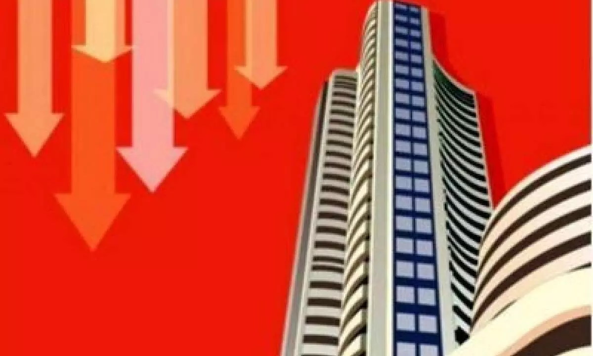 Domestic indices close in the red amid profit booking