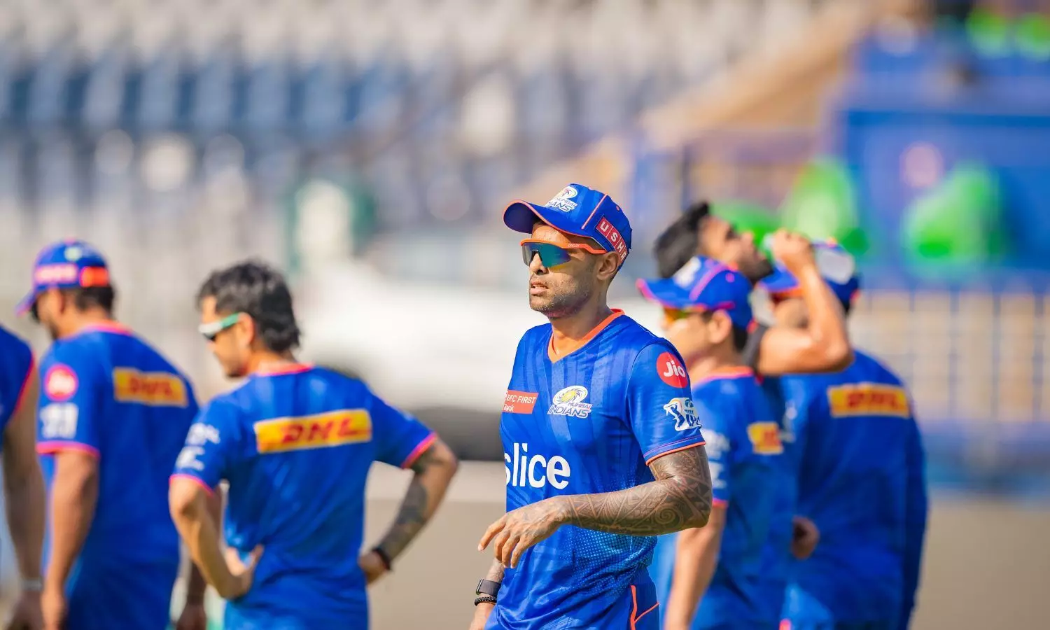 IPL 2024 Suryakumar Yadav joins Mumbai Indians squad participates in practice session at Wankhede Stadium