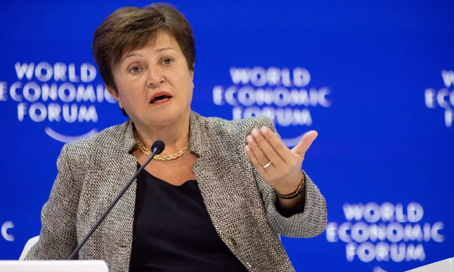 IMF head projects slightly stronger global growth in 2024 and warns of potential long-term pitfalls