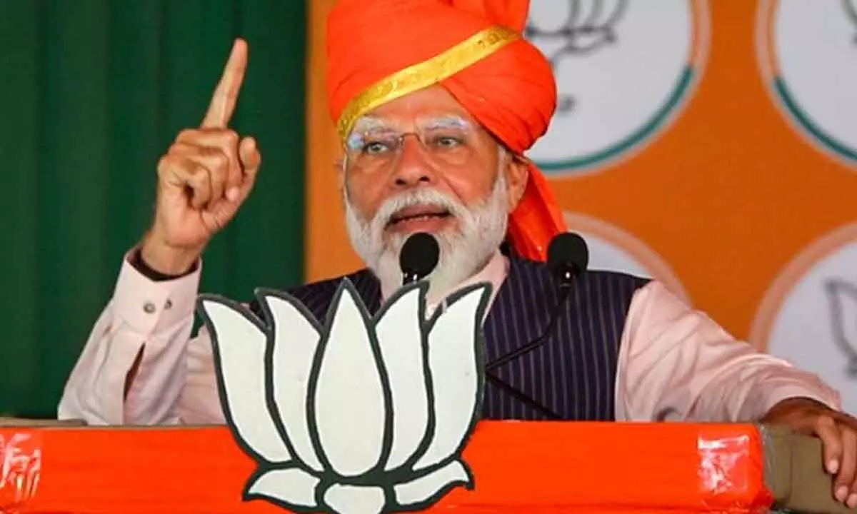 India becoming global power depends on LS election: Modi