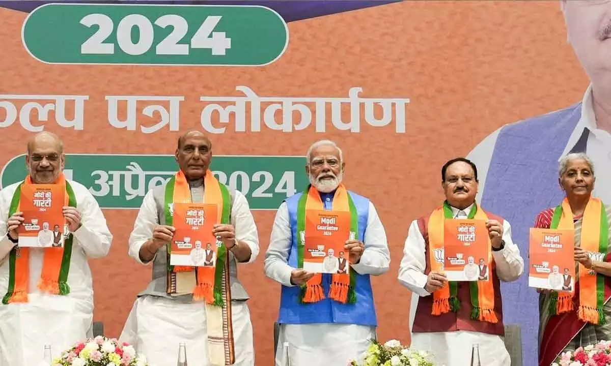 BJP manifesto shuns populist moves, focuses on development