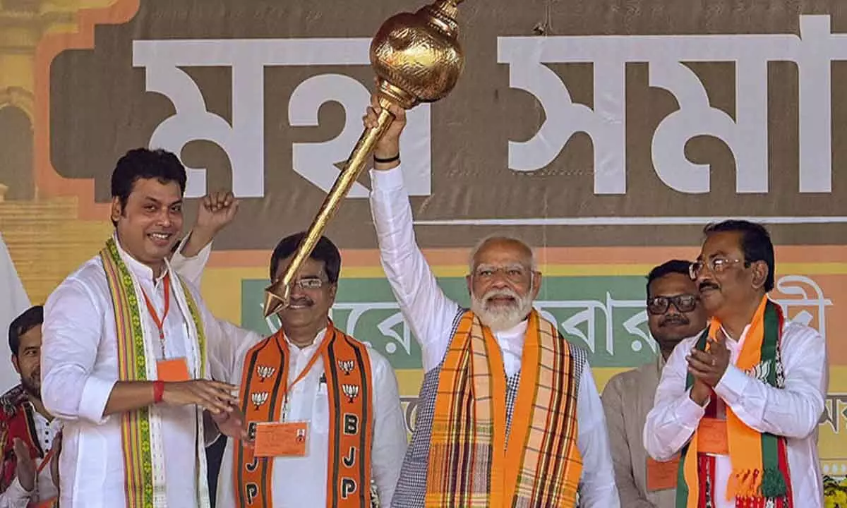 BJP turned Congress’ loot east policy into Act East policy: PM