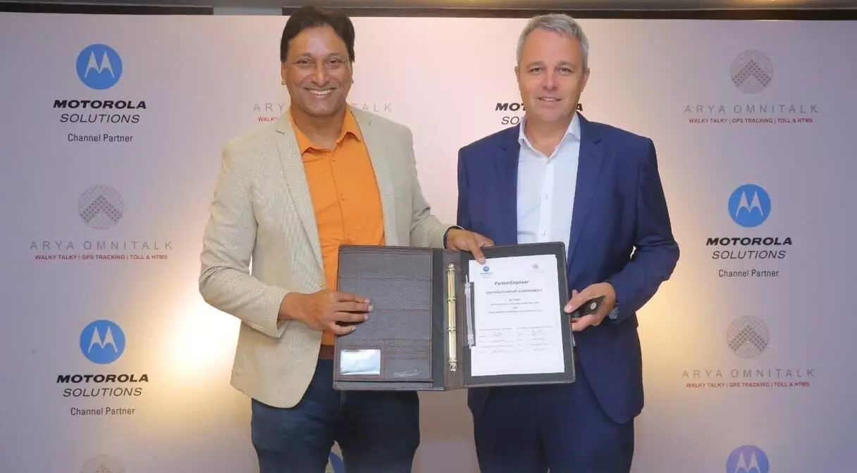 Motorola partners with Arya Omnitalk for Radio Communications Solutions in India Motorola partners with Arya Omnitalk for Radio Communications Solutions in India