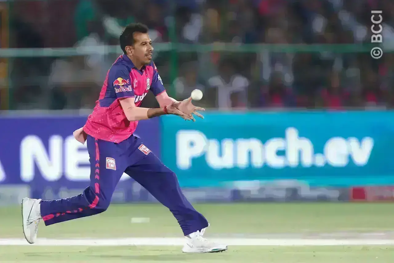 Yuzvendra Chahal during RRvsMI