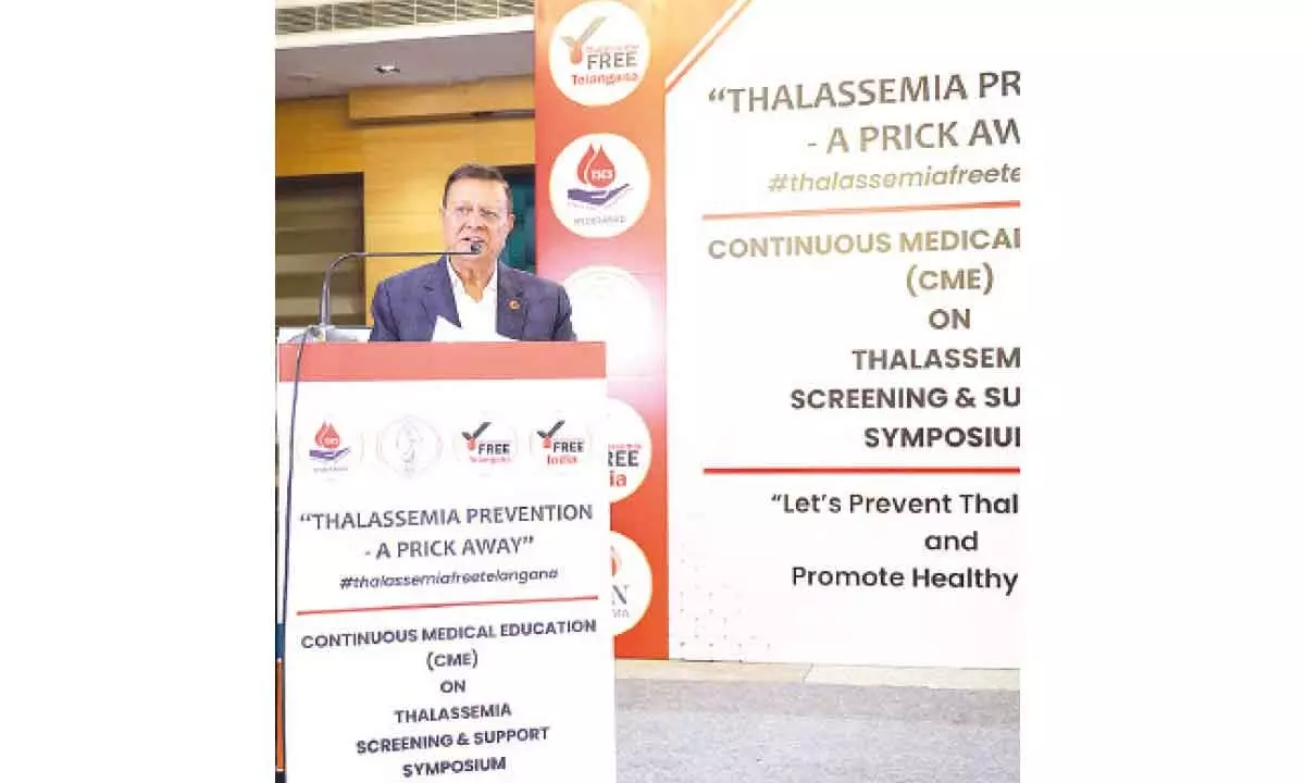 Thalassemia free Telangana programme held in Hyd