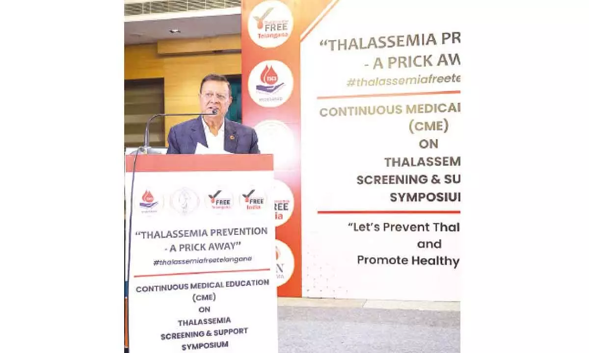 Thalassemia free Telangana programme held in Hyd Thalassemia free Telangana programme held in Hyd
