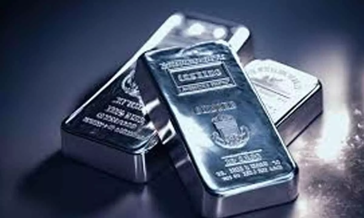 Silver futures gain on more demand