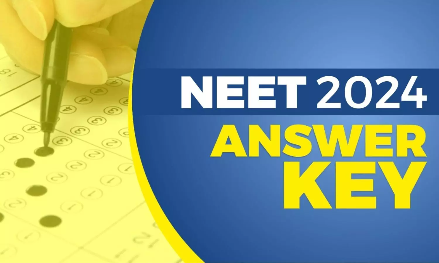 NEET 2024 - Official answer key, OMR sheet expected early June