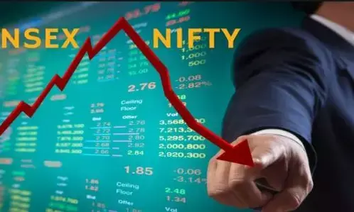 Sensex, Nifty tank on heavy foreign fund outflows