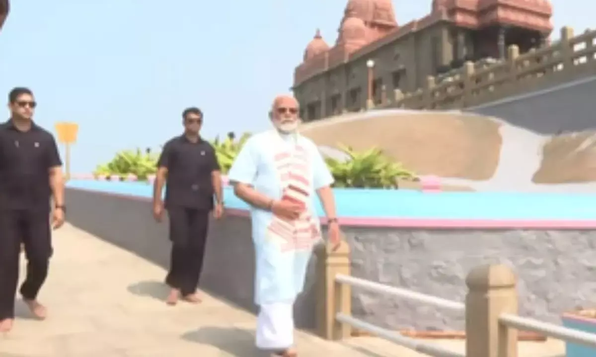 PM Modi leaves Vivekananda Rock memorial after 45-hour meditation