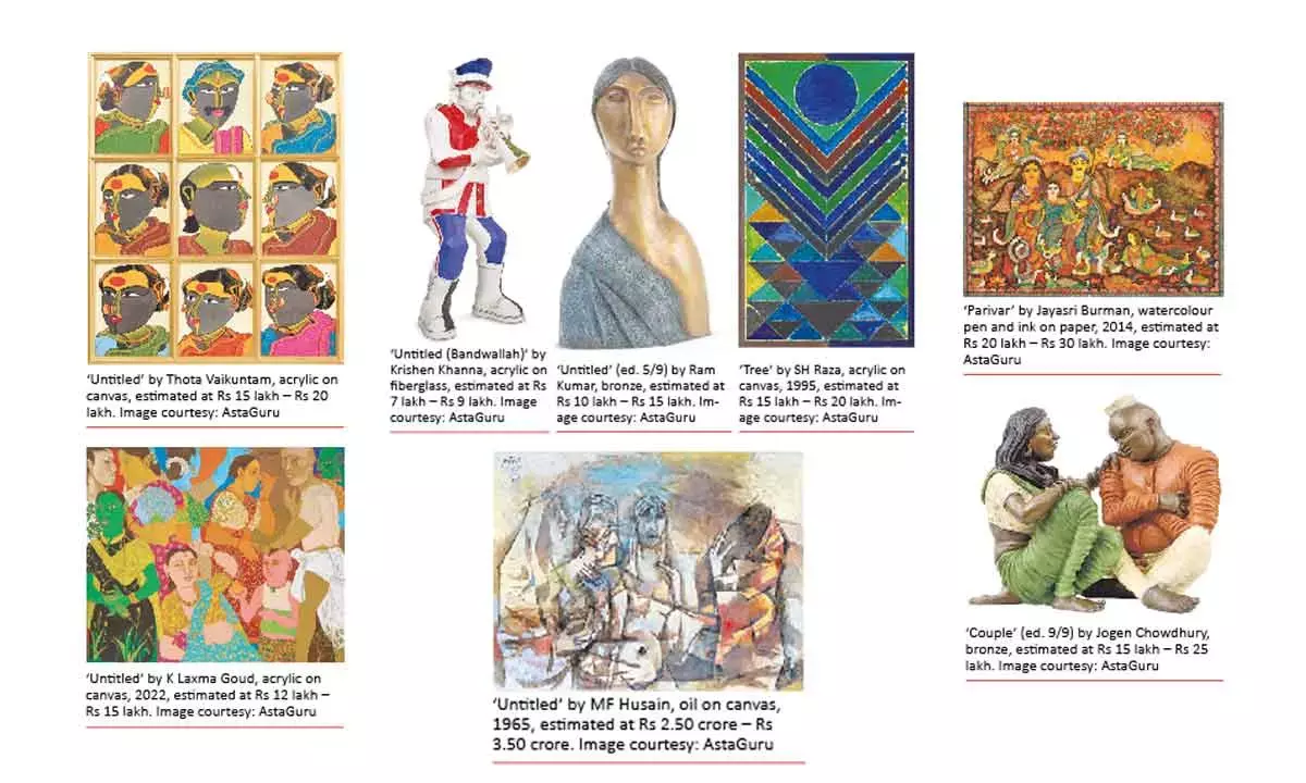 Sculptural surprises at ‘Stroke and Structure’ auction of modern Indian art