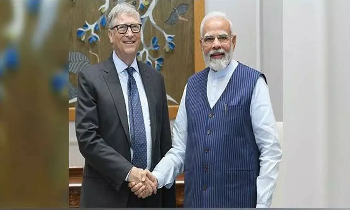 Gates, Anand Mahindra greet Modi for record third term
